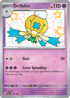 Pokemon Paldean Fates Drifblim - 156