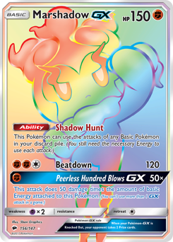 Pokemon Burning Shadows Marshadow-GX - 156