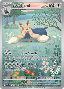 Pokemon White Flare Stoutland - 156