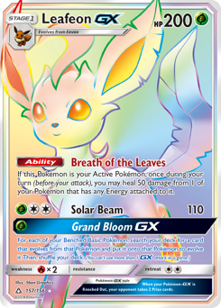Pokemon Ultra Prism Leafeon-GX - 157