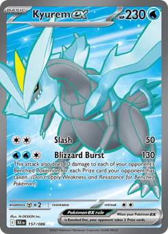 Pokemon Black Bolt Kyurem ex - 157