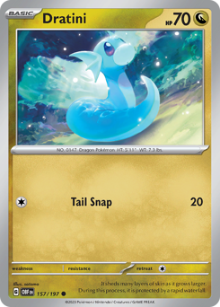 Pokemon Obsidian Flames Dratini - 157