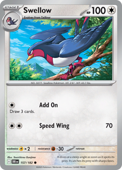 Pokemon Destined Rivals Swellow - 157