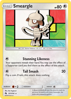 Pokemon Lost Thunder Smeargle - 157