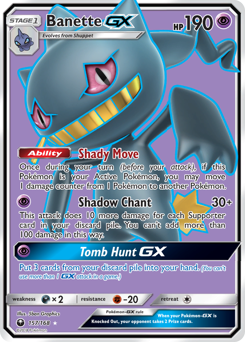 Pokemon Celestial Storm Banette-GX - 157