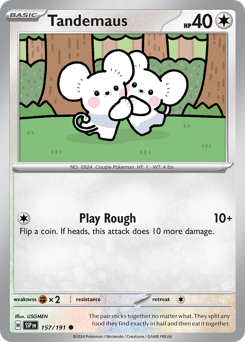 Pokemon Surging Sparks Tandemaus - 157