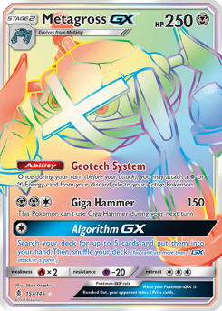 Pokemon Guardians Rising Metagross-GX - 157