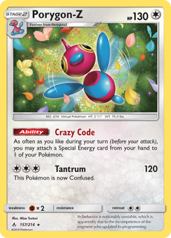 Pokemon Unbroken Bonds Porygon-Z - 157