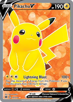 Pokemon Brilliant Stars Pikachu V - 157