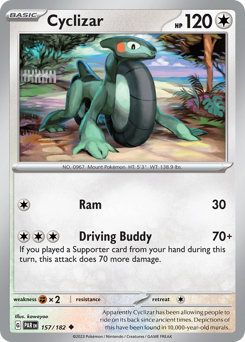 Pokemon Paradox Rift Cyclizar - 157