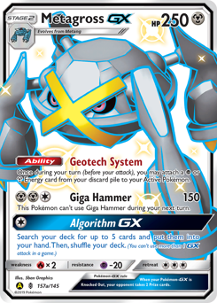 Pokemon Guardians Rising Metagross-GX - 157a