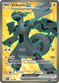 Pokemon Black Bolt Zekrom ex - 158