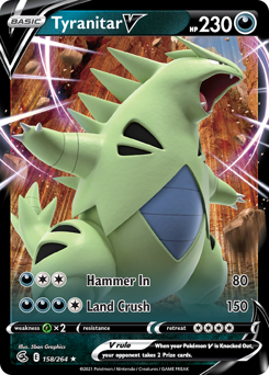 Pokemon Fusion Strike Tyranitar V - 158
