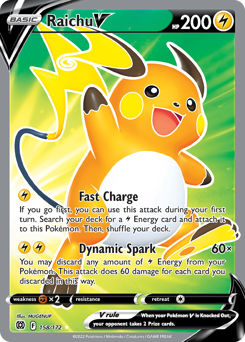 Pokemon Brilliant Stars Raichu V - 158