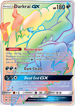 Pokemon Burning Shadows Darkrai-GX - 158