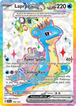Pokemon Stellar Crown Lapras ex - 158