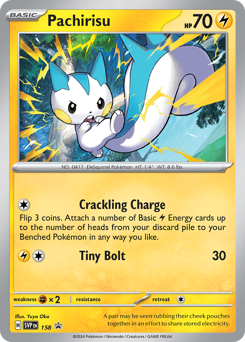 Pokemon Scarlet & Violet Black Star Promos Pachirisu - 158