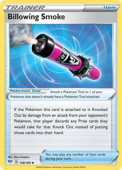 Pokemon Darkness Ablaze Billowing Smoke - 158
