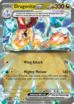 Pokemon Obsidian Flames Dragonite ex - 159