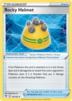 Pokemon Vivid Voltage Rocky Helmet - 159