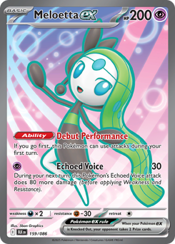 Pokemon Black Bolt Meloetta ex - 159