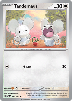 Pokemon Scarlet & Violet Tandemaus - 159