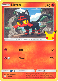 Pokemon McDonald's Collection 2021 Litten - 15