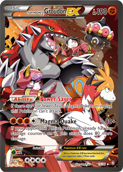 Pokemon Double Crisis Team Magma's Groudon-EX - 15