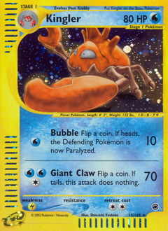 Pokemon Expedition Base Set Kingler - 15