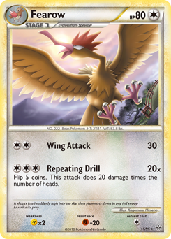 Pokemon HS—Unleashed Fearow - 15