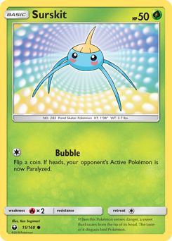 Pokemon Celestial Storm Surskit - 15