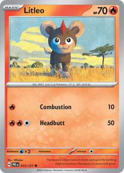 Pokemon Prismatic Evolutions Litleo - 15