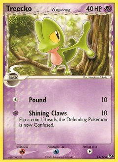 Pokemon POP Series 4 Treecko δ - 15