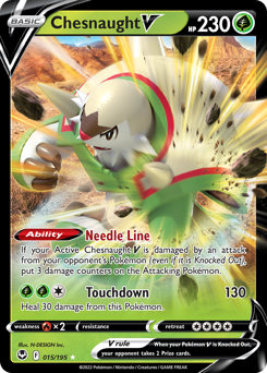 Pokemon Silver Tempest Chesnaught V - 15
