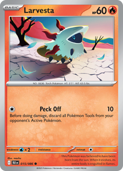 Pokemon Black Bolt Larvesta - 15