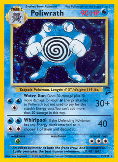 Pokemon Base Set 2 Poliwrath - 15