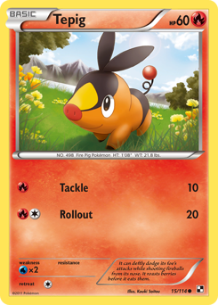Pokemon Black & White Tepig - 15