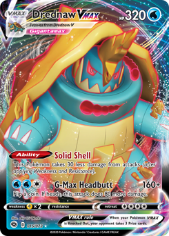 Pokemon Champion's Path Drednaw VMAX - 15