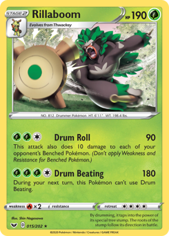 Pokemon Sword & Shield Rillaboom - 15
