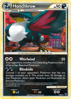 Pokemon HS—Undaunted Honchkrow - 15