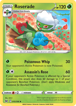 Pokemon Lost Origin Roserade - 15