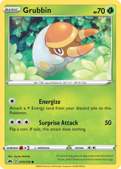 Pokemon Crown Zenith Grubbin - 15