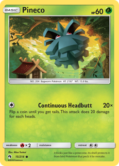 Pokemon Lost Thunder Pineco - 15