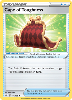 Pokemon Darkness Ablaze Cape of Toughness - 160