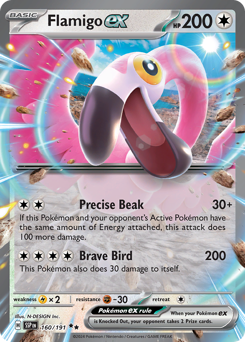 Pokemon Surging Sparks Flamigo ex - 160