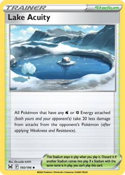 Pokemon Lost Origin Lake Acuity - 160