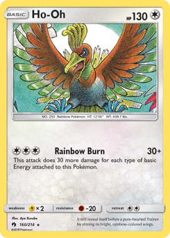 Pokemon Lost Thunder Ho-Oh - 160