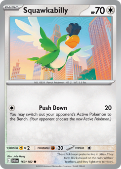 Pokemon Destined Rivals Squawkabilly - 160
