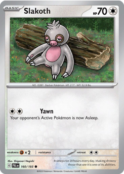 Pokemon Paldea Evolved Slakoth - 160