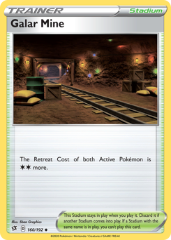 Pokemon Rebel Clash Galar Mine - 160
